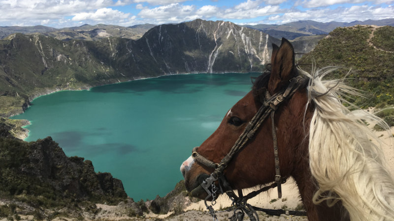 Ecuador -  Quilotoa Volcano Trail Ride in the Andes